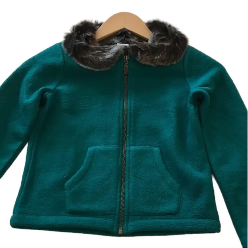Gymboree gorgeous zipper green sweater NWT size S